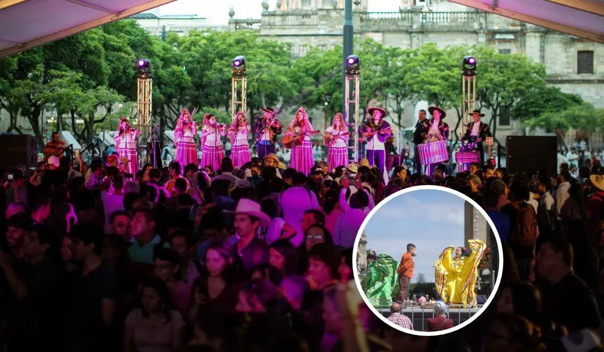 En motivo del 10 de mayo, se llevó a cabo una celebración en el Centro Histórico de Guadalajara para todas las mamás en su día. Foto: Cortesía.