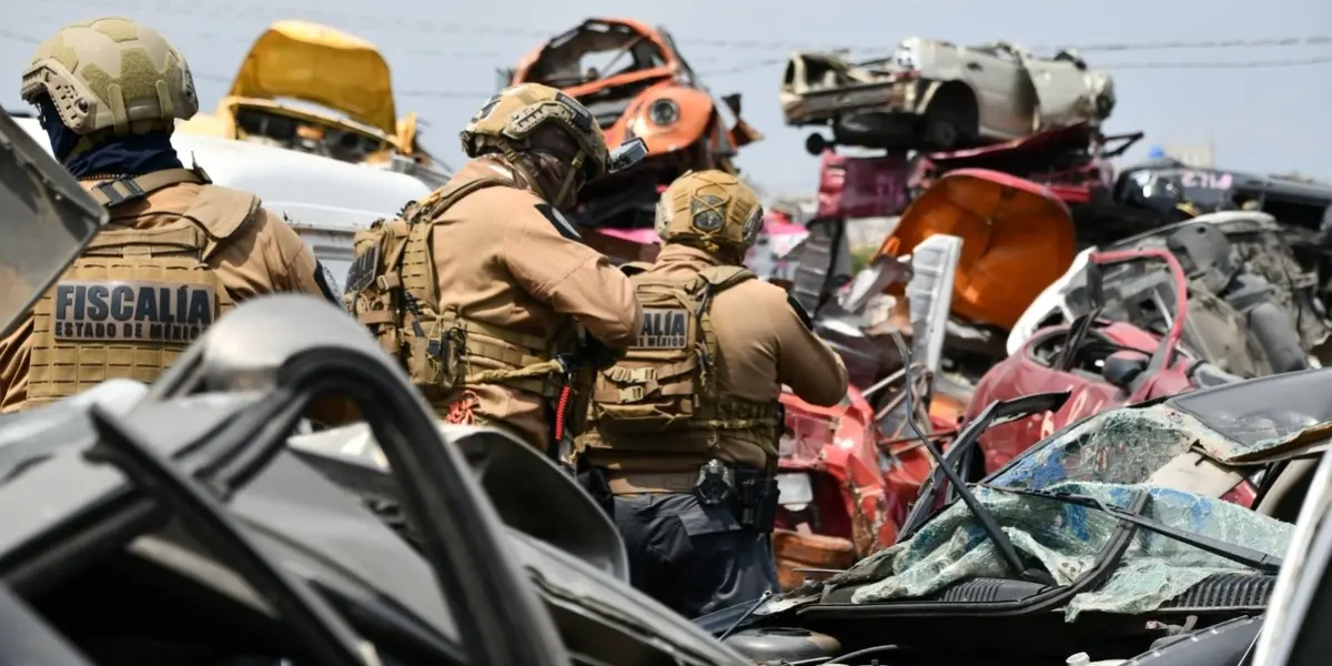 Las autoridades encontraron las autopartes en talleres, predios y refaccionarias. Foto: Cortesía