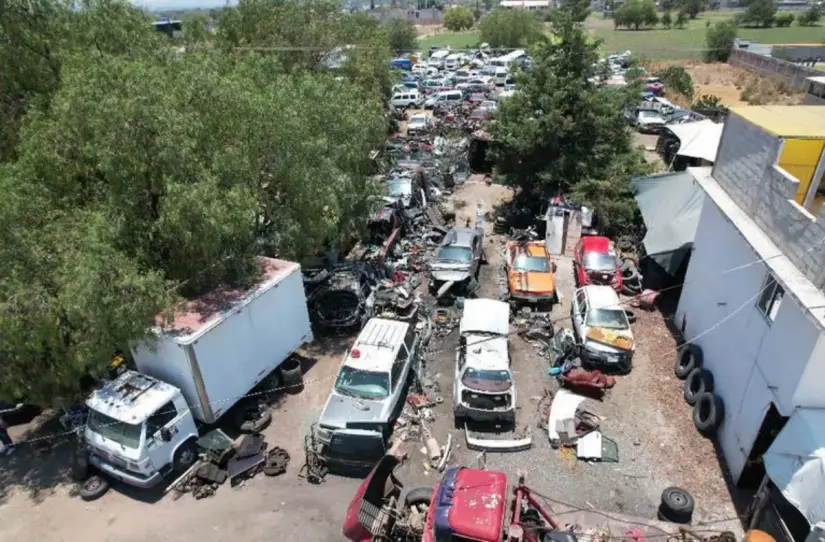 Recuperan 2.8 mil toneladas de autopartes robadas en CDMX y Edomex con Operación