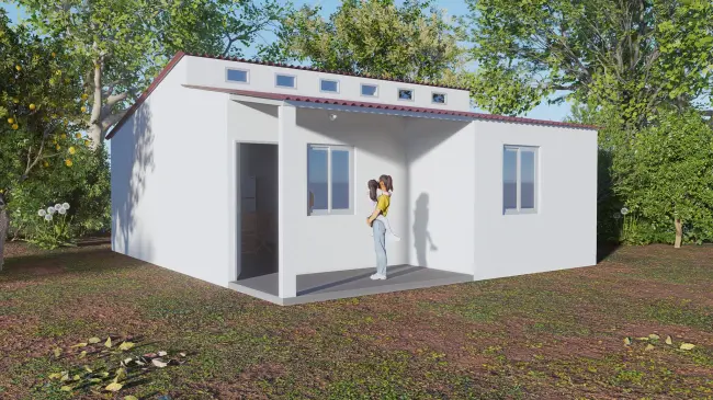 De esta manera estarán diseñadas las casas del programa Viviendas del Bienestar. Foto: Unsplash.