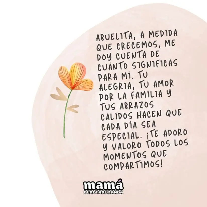 Frases para mi abuela en el Día de las Madres.
