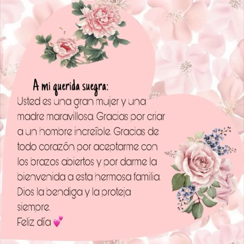 Frases para mi suegra en el Día de las Madres