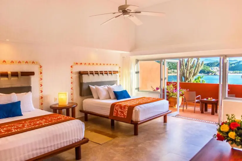 Habitación en el hotel Las Brisas Huatulco. Foto: booking.com