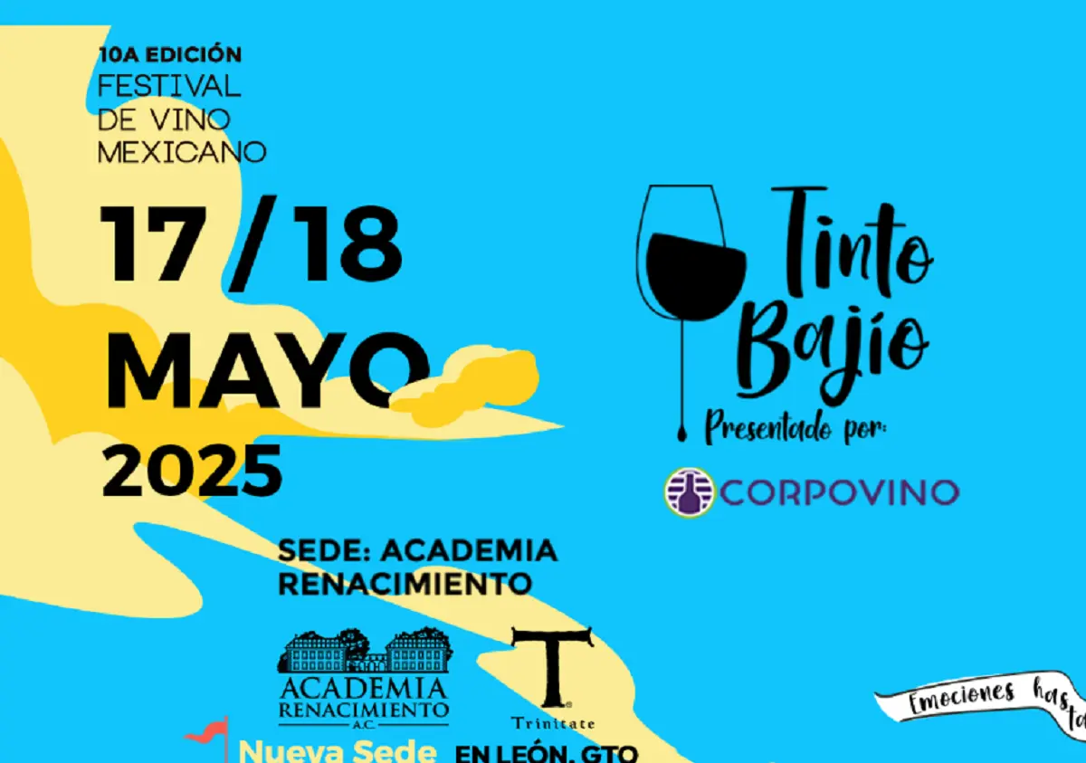 Disfruta del mejor Vino Tinto Bajío 2025, en León, Guanajuato. Foto: Cortesía.