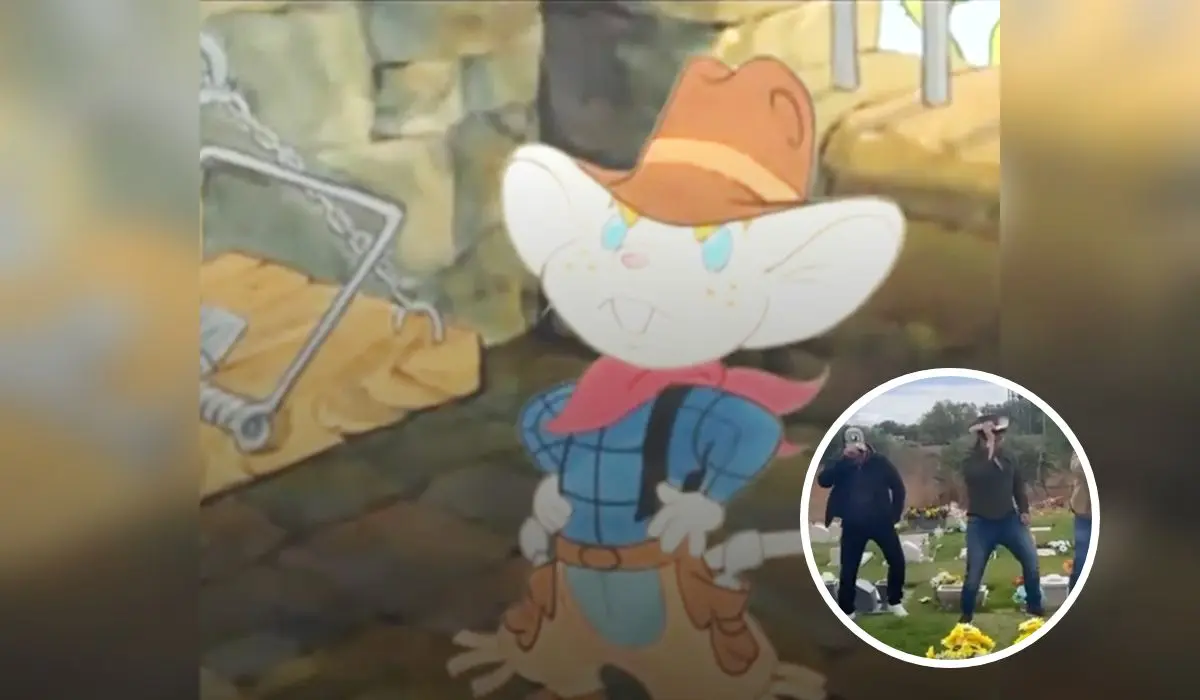 Hermanos interpretan el Ratón Vaquero en la tumba de su mamá
