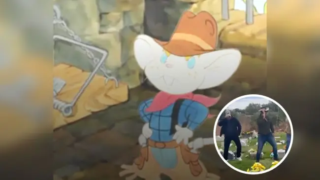 Hermanos interpretan el Ratón Vaquero en la tumba de su mamá