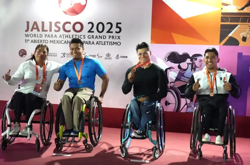 Participantes mexicanos que ganaron el oro, Juan Pablo, Leonardo Pérez, Nohemí Esquivel Cristián Alarcón. Foto: Cortesía. Participantes mexicanos que ganaron el oro, Juan Pablo, Leonardo Pérez, Nohemí Esquivel Cristián Alarcón. Foto: Cortesía.