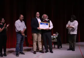 La UAS reconoce a Rodolfo Arriaga Robles por sus más de 50 años de actuación y enseñanza a las nuevas generaciones