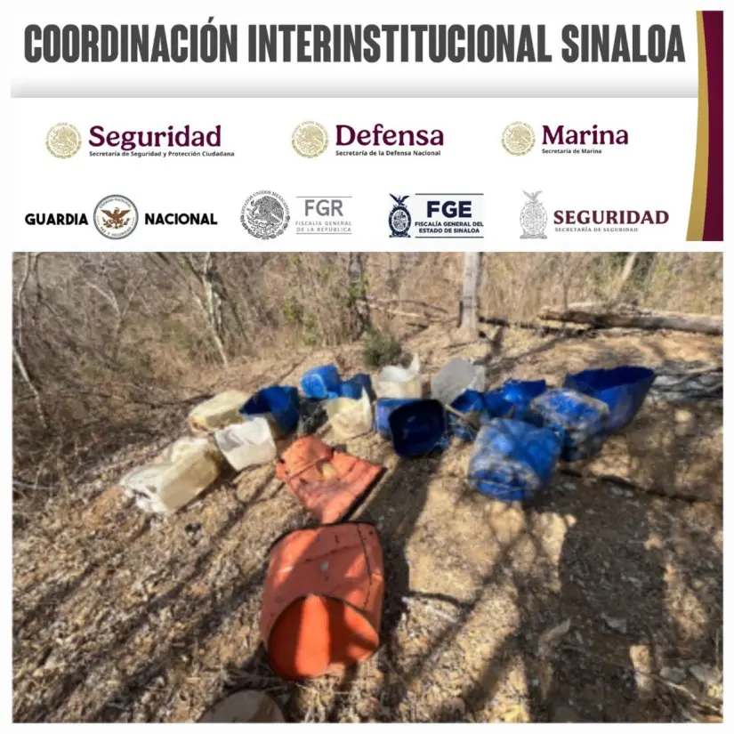 Aseguramiento de áreas de concentración para la elaboración de droga sintética. Foto: Cortesía Aseguramiento de áreas de concentración para la elaboración de droga sintética. Foto: Cortesía