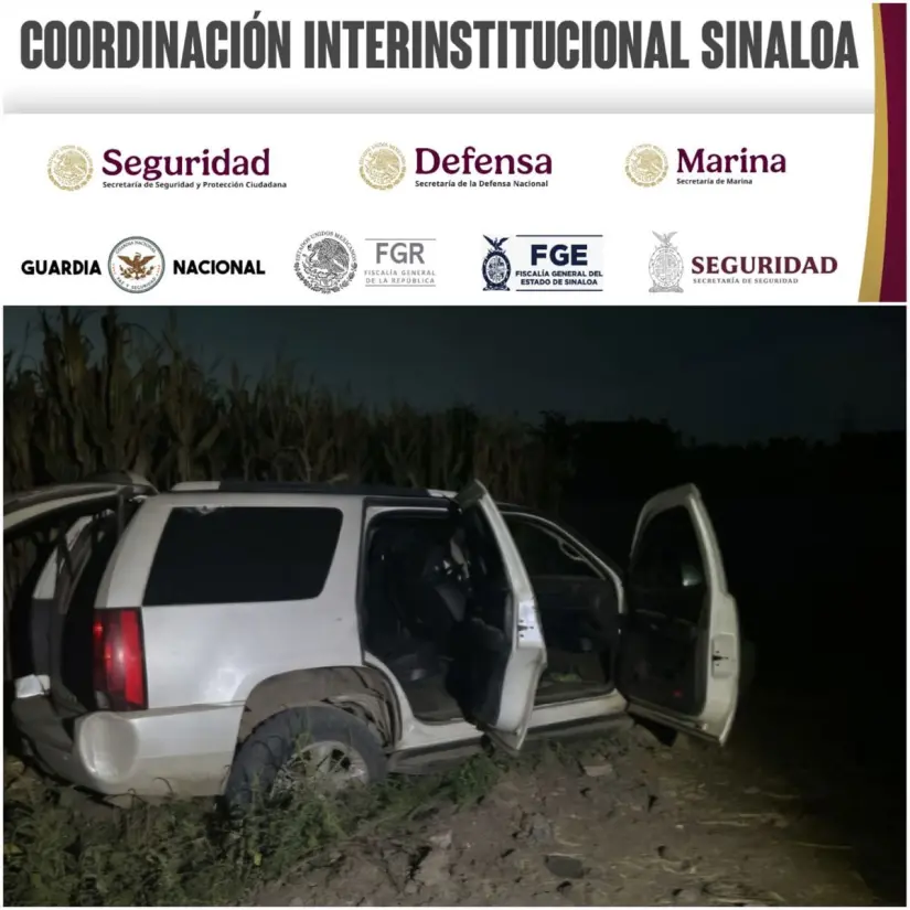Aseguran equipo táctico tras agresión a elementos de seguridad en Elota. Foto: cortesía.