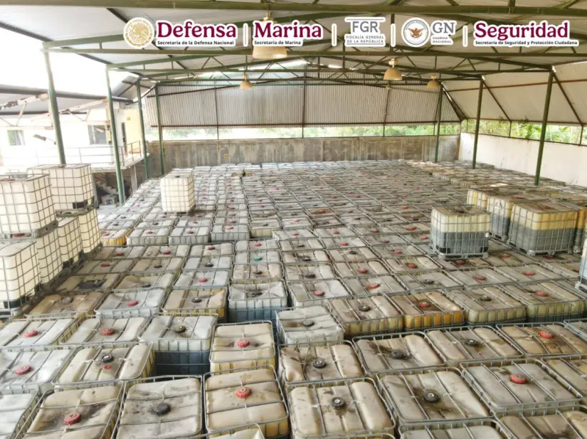 Además del aseguramiento del hidrocarburo, también hubo una detención. Foto: @OHarfuch. 