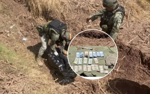 Decomiso millonario en Sinaloa; hallan más de 2 millones de pesos abandonados en Mocorito