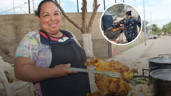 Ni las adversidades ni los días difíciles han apagado su espíritu emprendedor de Nancy Yadira. Movida por el amor a sus hijos, encontró en la venta de pollos asados una nueva oportunidad para salir adelante. Foto: Juan Madrigal
