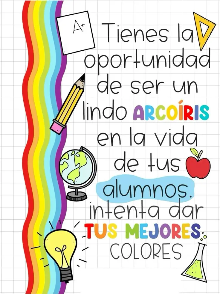 imagen recuadro Palabras bonitas para decirle al maestro o maestra en el Día del Maestro