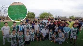 Culiacán inaugura cancha sintética y rehabilita cinco calles en Country del Río IV