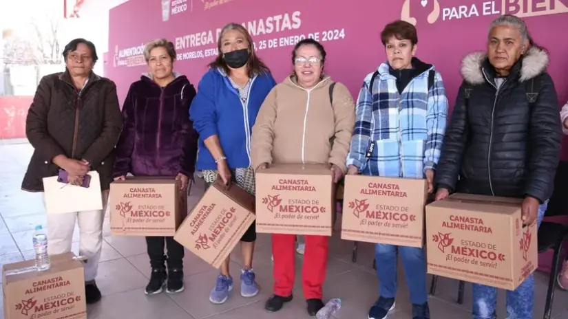 Alimentación para el Bienestar es compatible con Mujeres con Bienestar Las despensas se entregarán a finales de junio 2025. Foto: Gob. de México