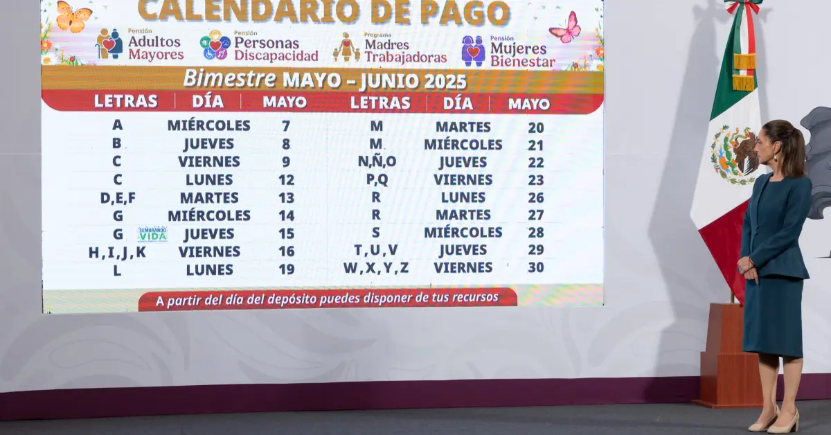 Guía práctica: ¿Cuándo te toca el pago del Bienestar? Calendario 19–30 mayo 2025