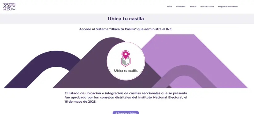 Portal web proporcionado por el Instituto Nacional Electoral, Portal web proporcionado por el Instituto Nacional Electoral,