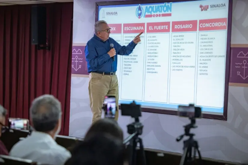 Comunidades beneficiadas con el Aquatón 2025 de Sinaloa