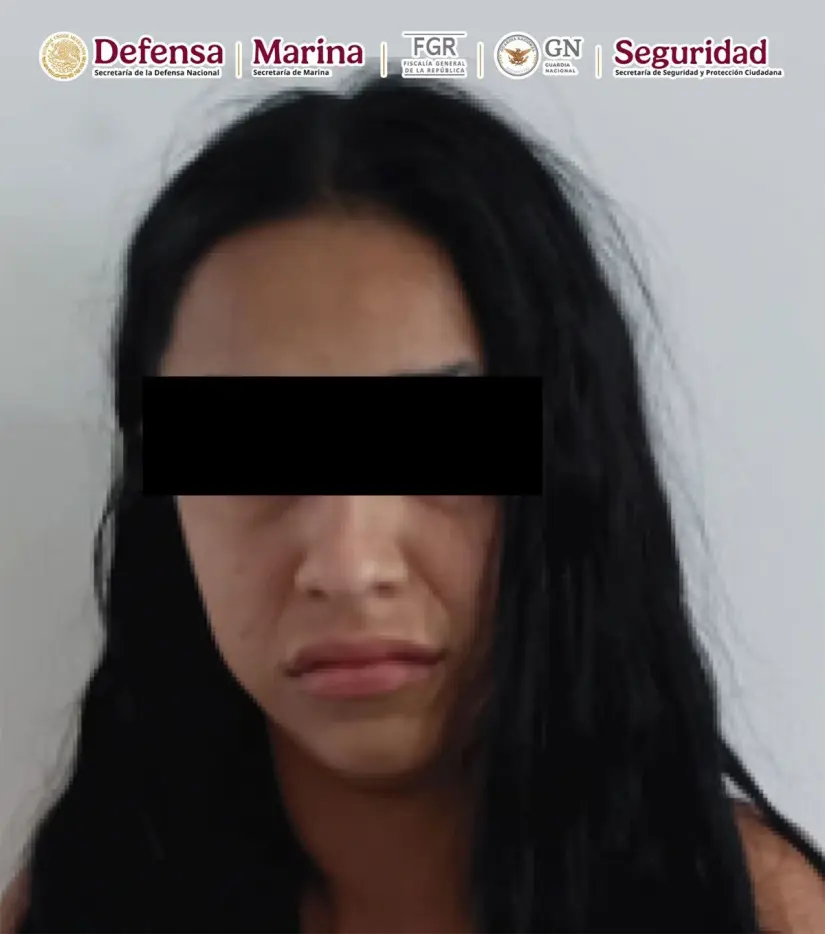 Mujer detenida en Culiacán Mujer detenida en Culiacán