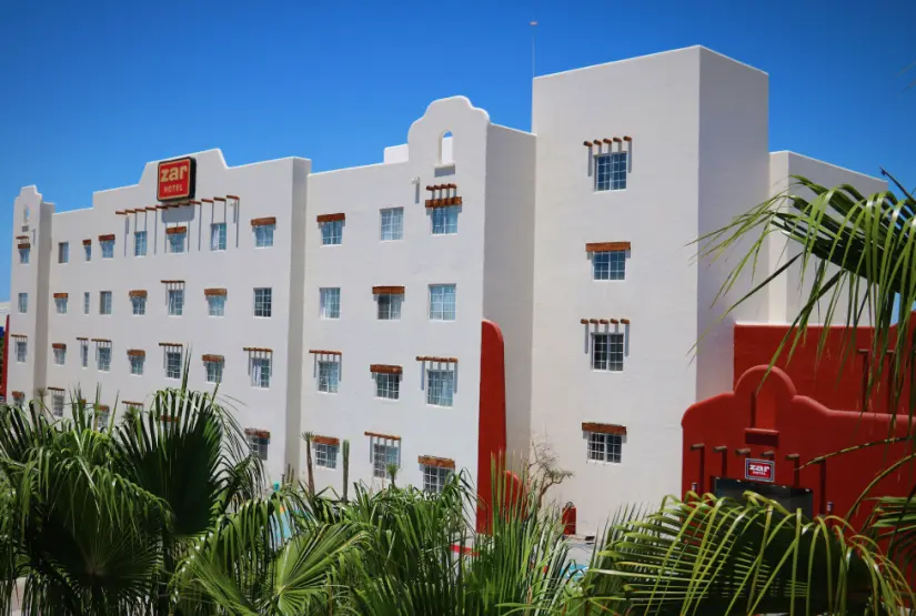 Hotel Zar en La Paz, Baja California Sur. Foto: cortesía.