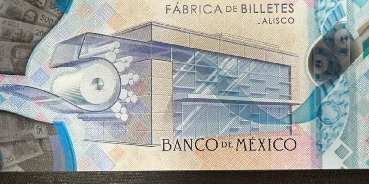 El billete cuenta con un diseño similar al de los billetes actuales emitidos por Banxico. Foto: Cortesía