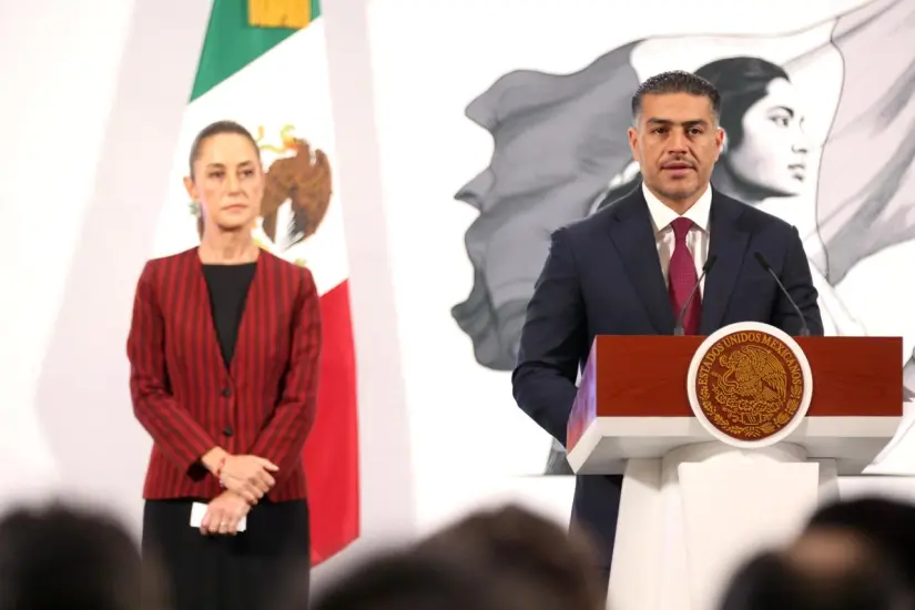 Harfuch confirma detención de 12 colombianos en Michoacán El secretario confirmó que se mantiene comunicación con las autoridades de Colombia. Foto: Gob. de México