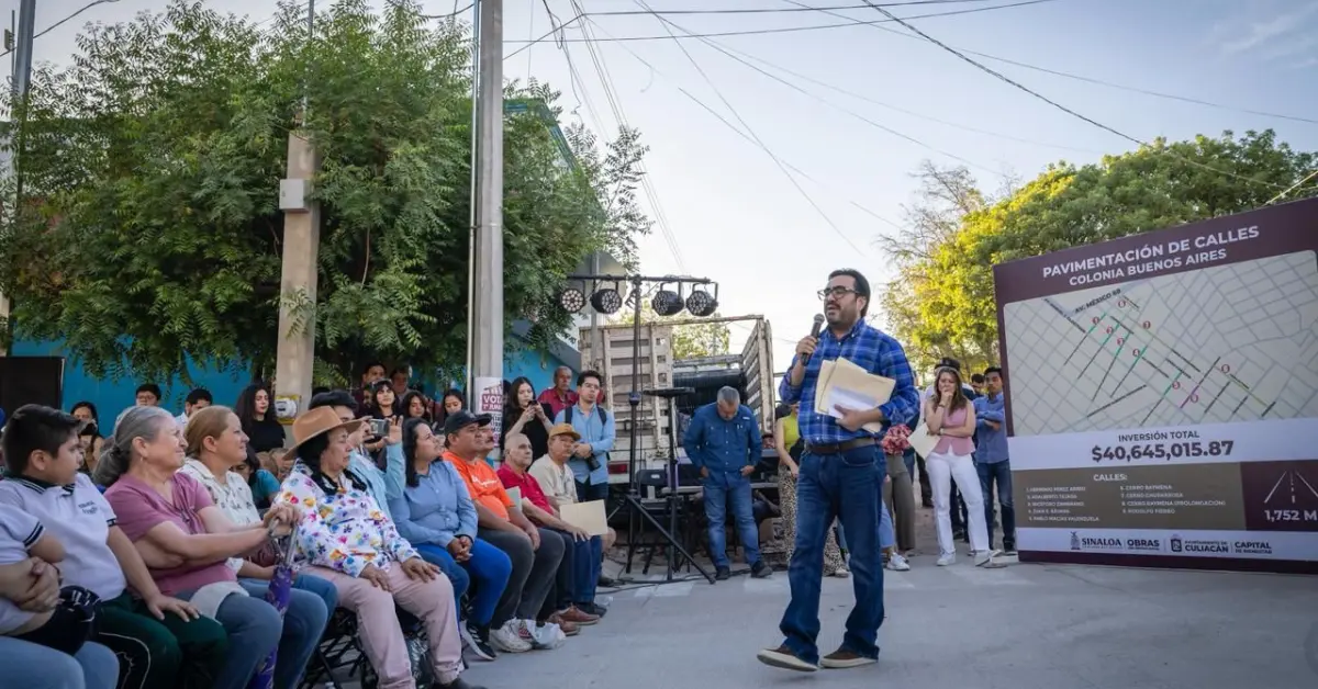 Tras 50 años de espera, vecinos de colonia Buenos Aires, en Culiacán, estrenan calles dignas y funcionales