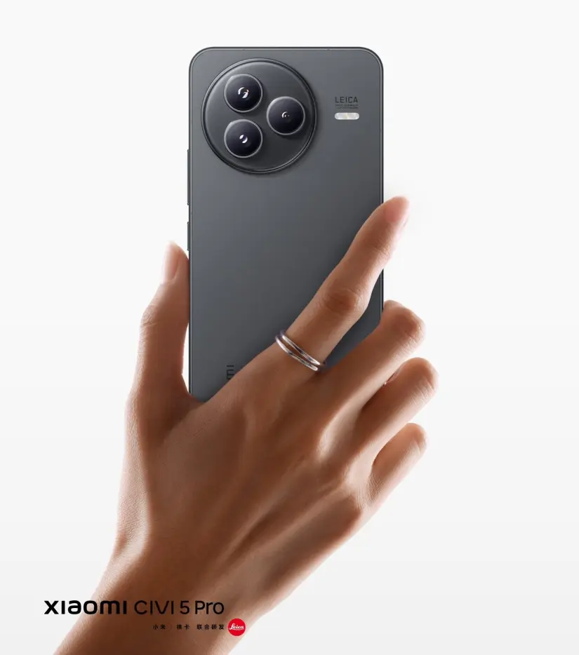 Xiaomi CIvi 5 Pro con pantalla de 6,5 pulgadas. Foto: Cortesía