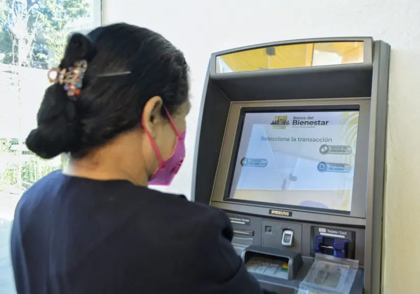 Cajero del Banco del Bienestar. Foto: Gobierno de México Cajero del Banco del Bienestar. Foto: Gobierno de México