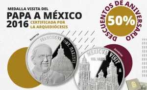 Medalla del Papa Francisco en México: dónde puedo obtenerla