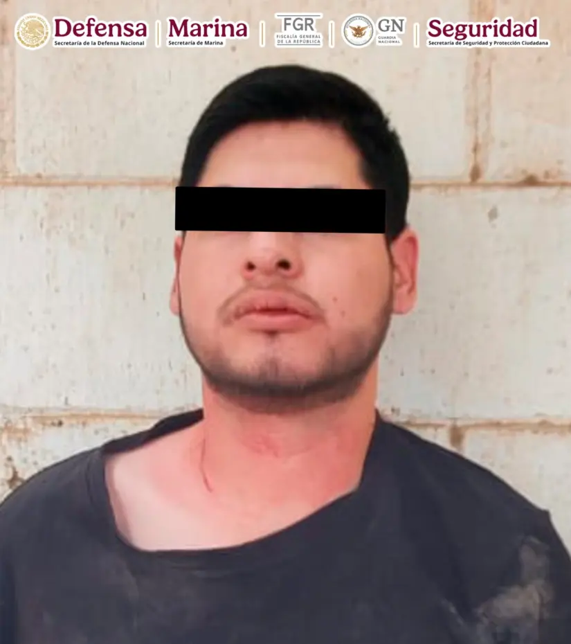 Persona detenida en Culiacán. Persona detenida en Culiacán.