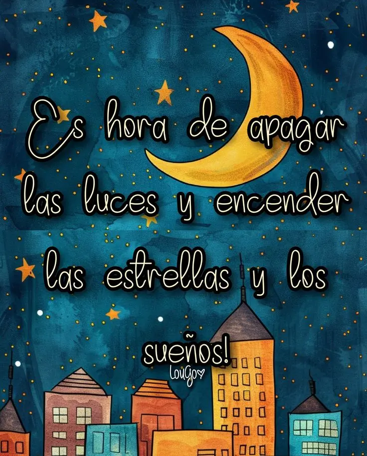 imagen recuadro Frases de para dar las Buenas noches