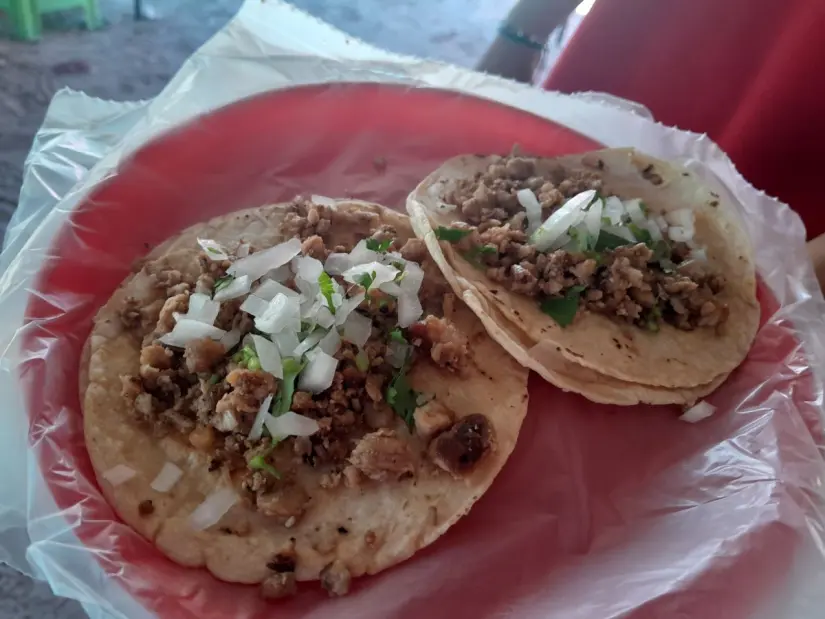 Los populares tacos de 10 pesos de Taquerías Gilda´s de Villa Juárez