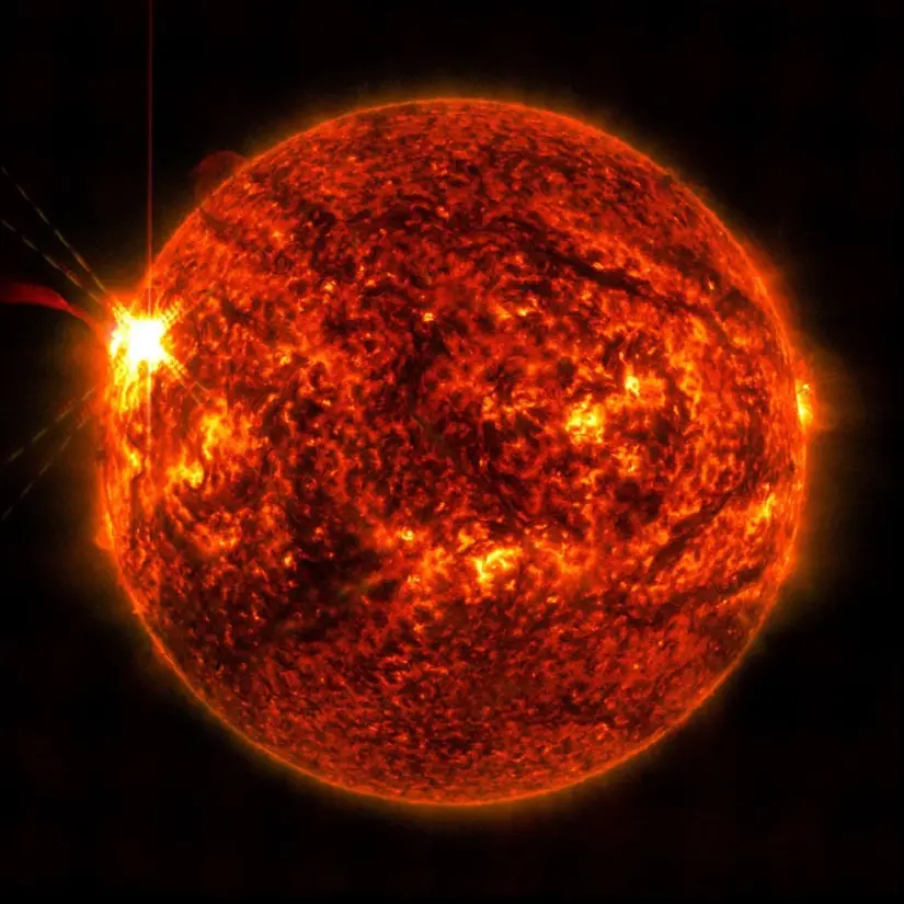 Las tormentas solares pueden afectar las redes eléctricas. Foto: NASA