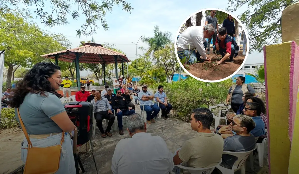 En está zona designada se plantó cuatro petunias que embellecerá el espacio. Foto: Cortesía.