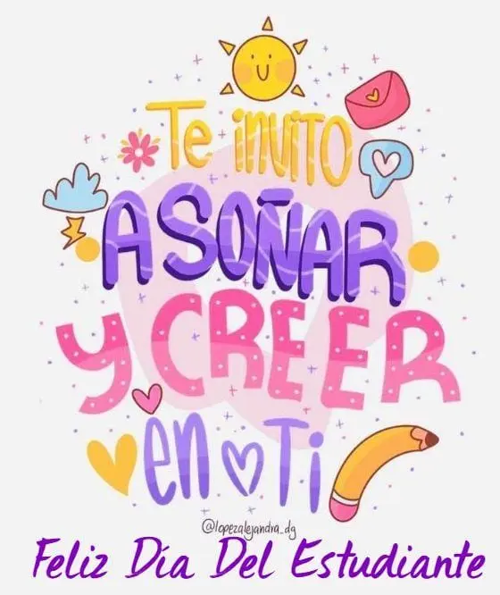 Feliz Día del Estudiante 2025. Foto: Pinterest Feliz Día del Estudiante 2025. Foto: Pinterest.