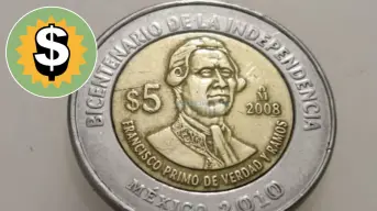 Moneda de 5 pesos con Francisco Primo de Verdad: una joya numismática valuada en 400 mil pesos