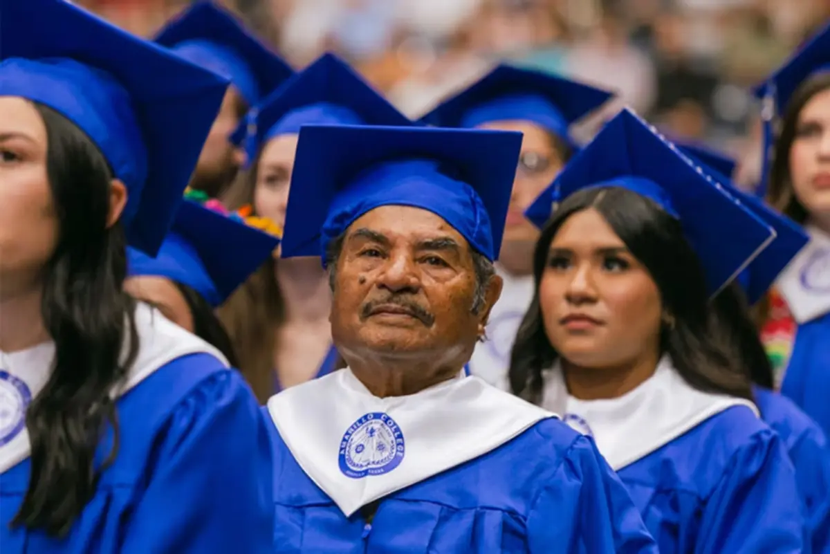 Amarillo College celebró el logro del migrante. Foto: Cortesía