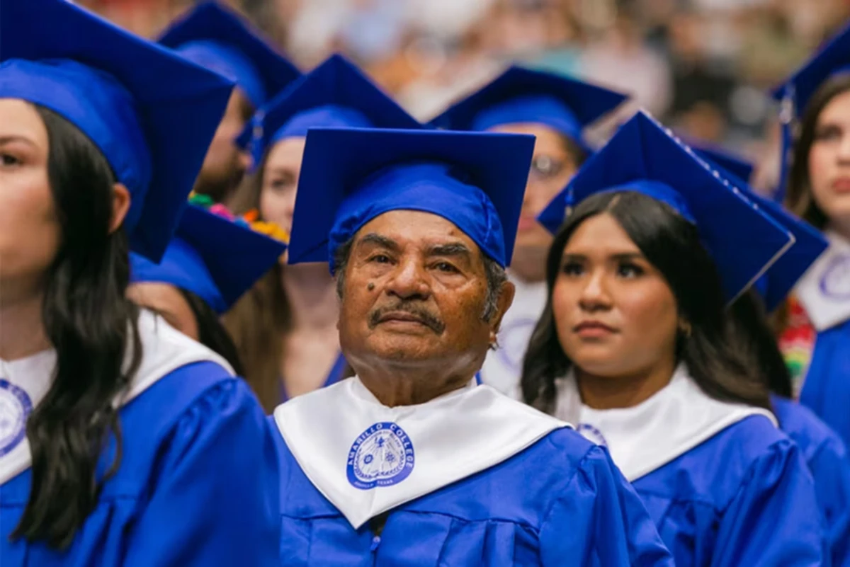 Amarillo College celebró el logro del migrante. Foto: Cortesía