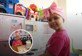 "Al 100 con Casa Valentina": Ana Victoria, sonríe más fuerte que el cáncer y busca padrinos mágicos