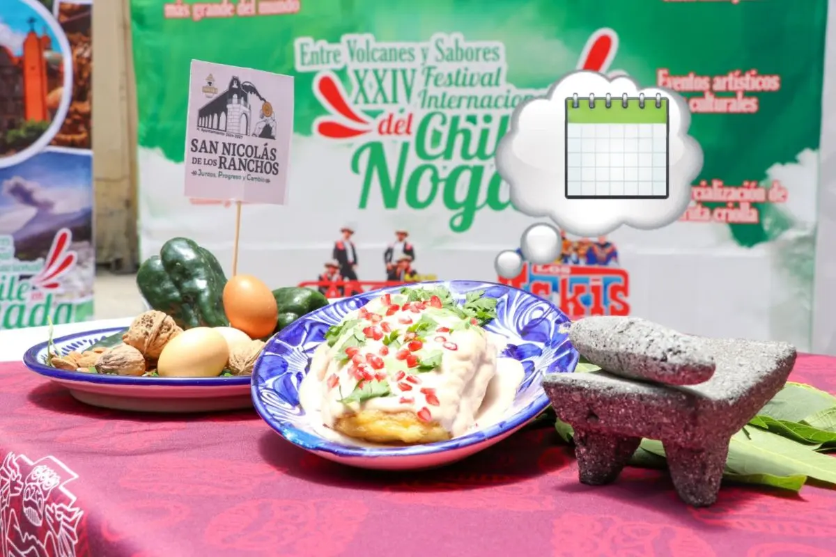 Anuncian el Festival del Chile en Nogada de San Nicolás de los Ranchos. Foto: Cortesía