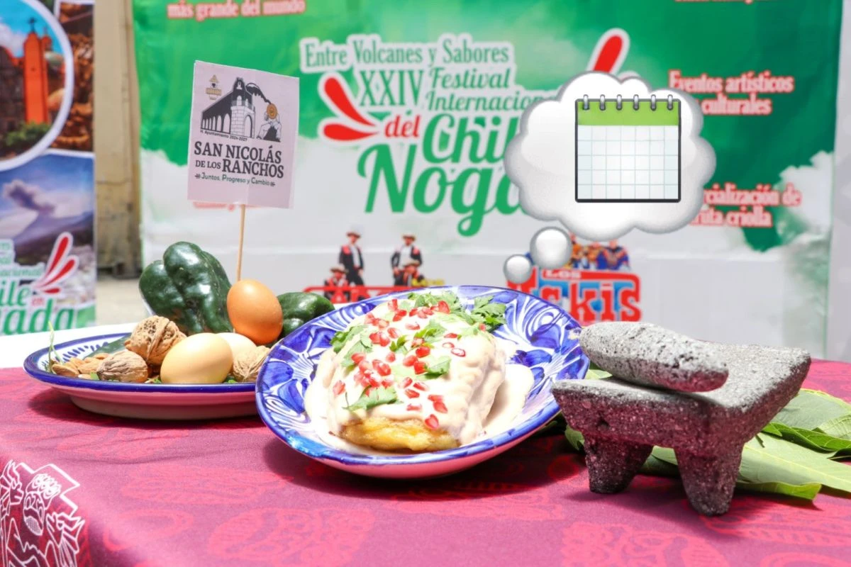 Anuncian el Festival del Chile en Nogada de San Nicolás de los Ranchos. Foto: Cortesía