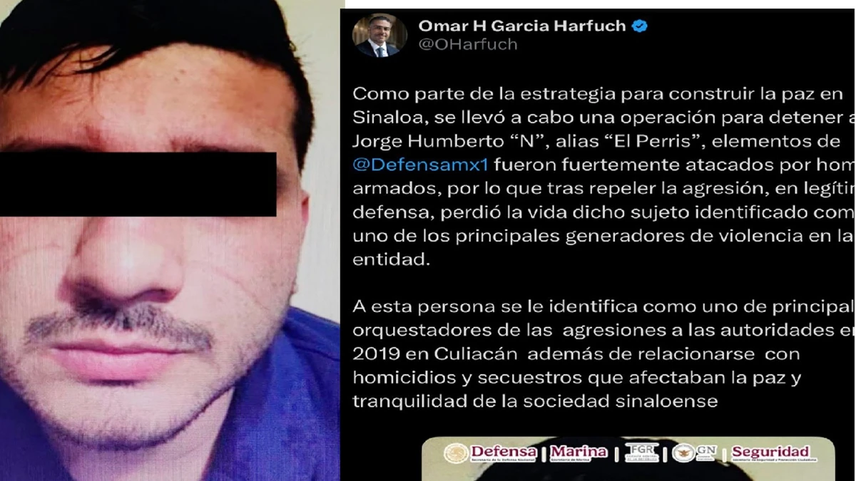 “Con esta acción seguimos construyendo la paz en Sinaloa”: conforma Omar García Harfuch la caída de El Perris.