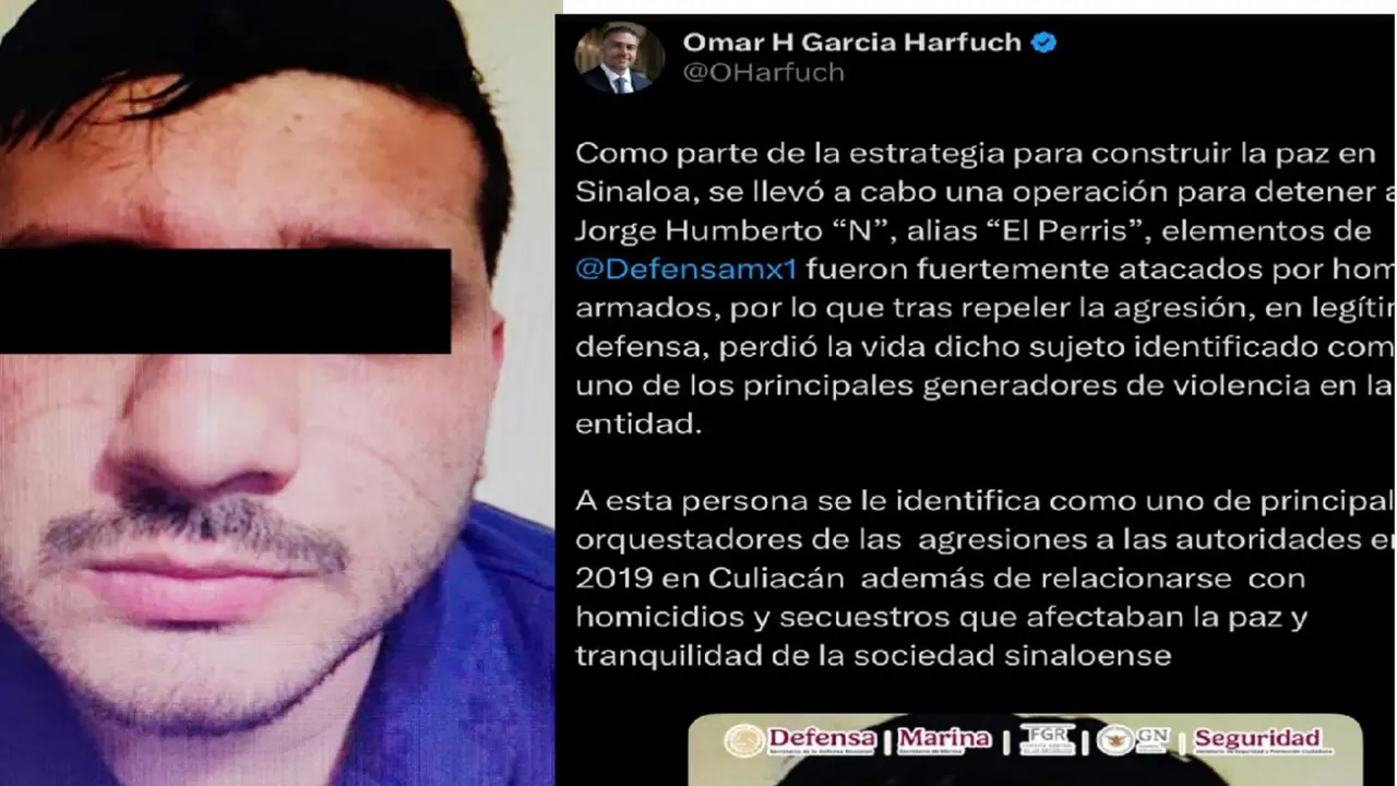 “Con esta acción seguimos construyendo la paz en Sinaloa”: conforma Omar García Harfuch la caída de El Perris.