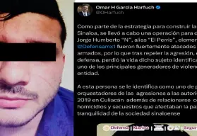 “Con esta acción seguimos construyendo la paz en Sinaloa”: confirma Omar García Harfuch la caída de El Perris