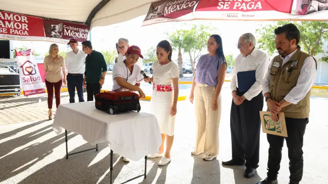 Claudia Sheinbaum lanza en Mazatlán, Sinaloa el programa “Salud, Casa por Casa”.