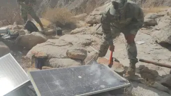 Armada de México desmantela antenas ilegales utilizadas por grupos criminales en Baja California