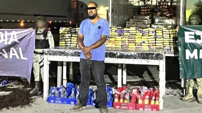 Aseguran 2 millones de dosis de cocaína ocultas en café en San Luis, Río Colorado; hay un detenido.