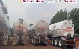 Guanajuato: decomisan combustible ilegal y detienen a nueve presuntos huachicoleros